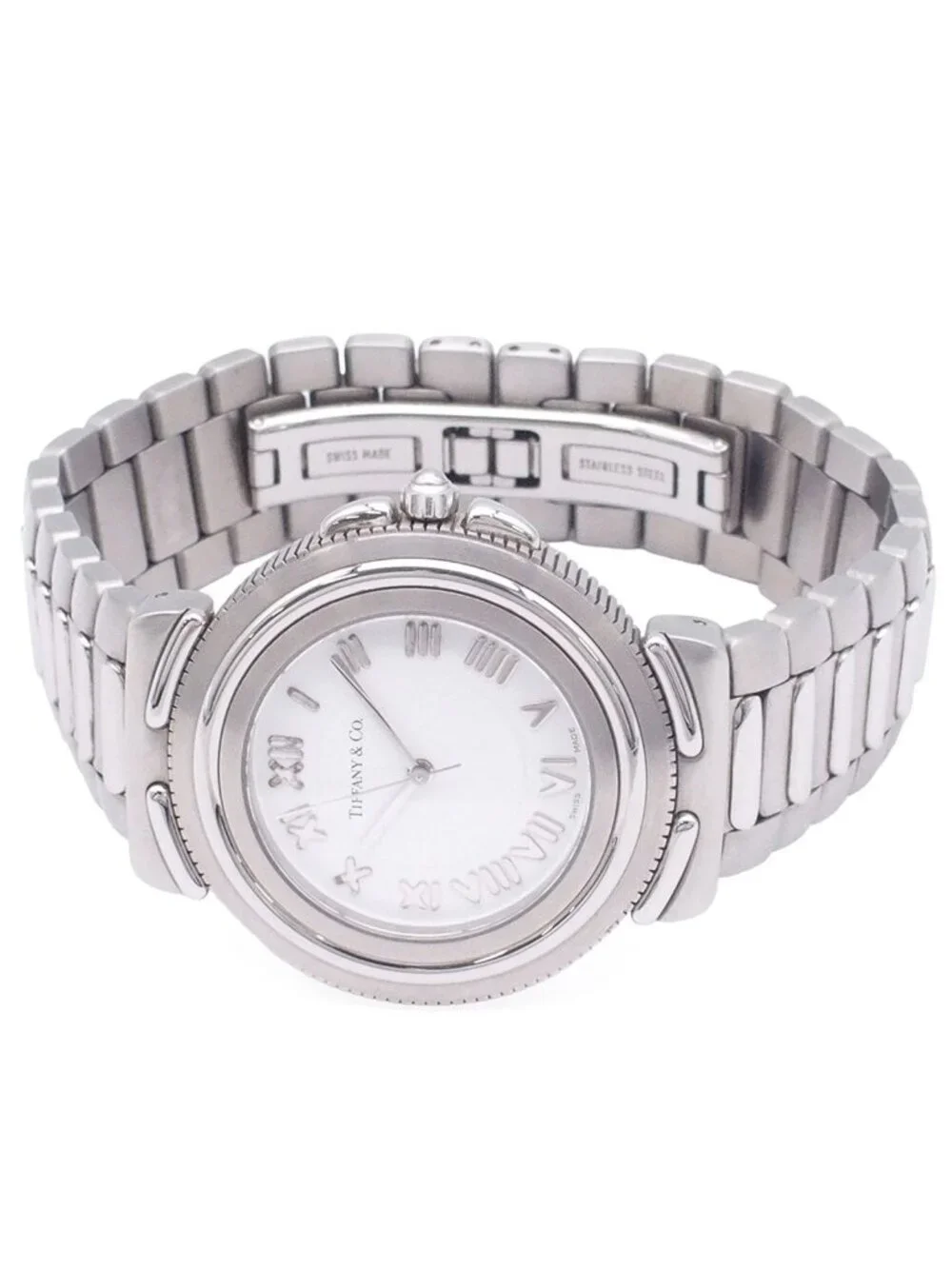 Tiffany & Co Intaglio White Dial SS Watch